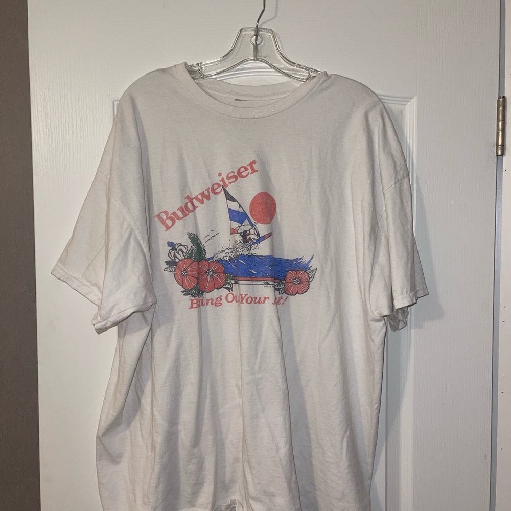 Junk Food Clothing White Tee with Nautical Graphic